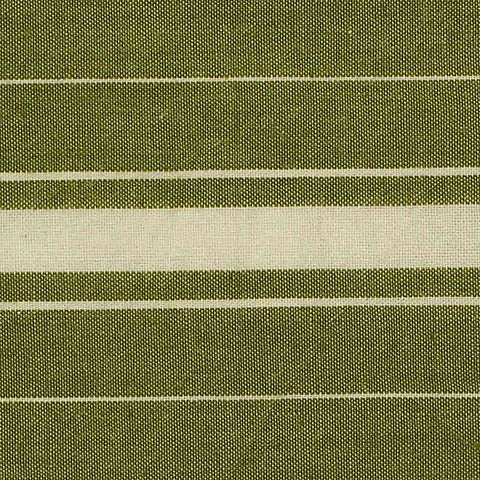 Green Horizontal-Stripe Woven, Cotton