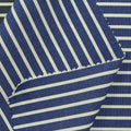 Blue Stripes Poplin, Cotton