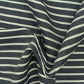 Navy Horizontal-Stripe Poplin, Cotton