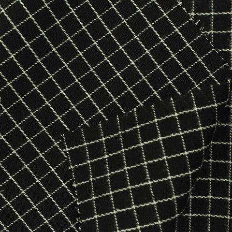 White Check Woven, Cotton-Poly