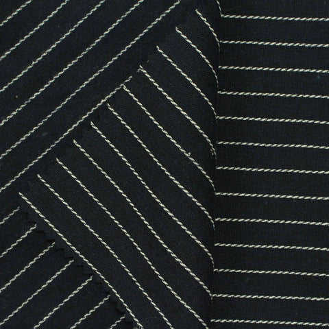 White Pinstripes Woven, Cotton-Poly, 145 gsm, 145 cm, ref EF-206539