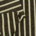Dark Brown Stripe Woven, Cotton