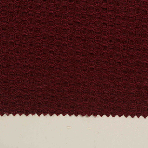 Burgundy Tone-on-Tone Crepe, Polyester