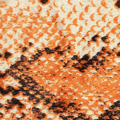 Orange Snakeskin Knit, Polyester