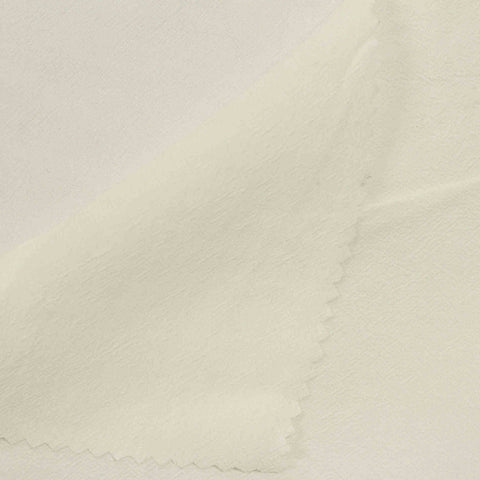 100% Viscose Crepe Fabric, 110 gsm, 135 cm — White