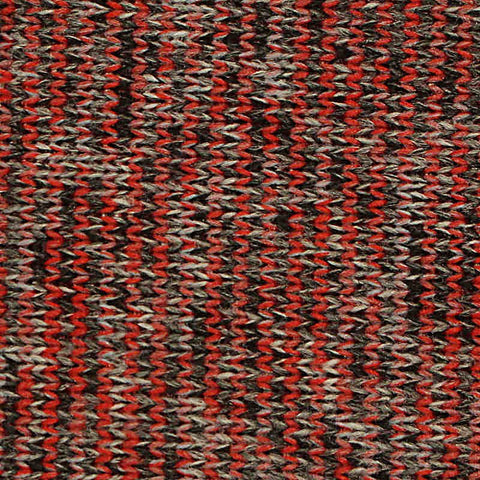 Red Marl Chunky Knit, Polyester, 340 gsm