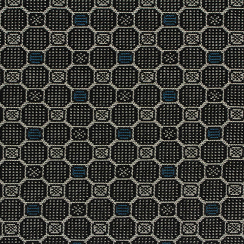 Black Squares Jacquard, Viscose-Poly