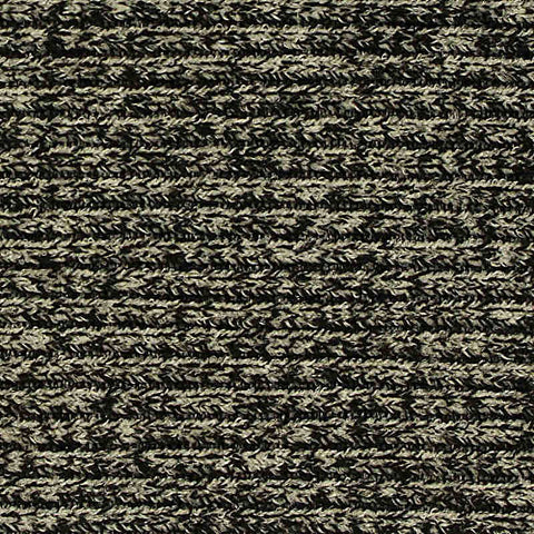 Light Grey Horizontal-Stripe Rib Knit, Polyester, 550 gsm