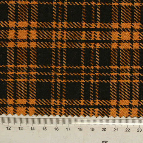 Black Plaid Jacquard, Polyester, 260 gsm, 160 cm, ref EF-207508