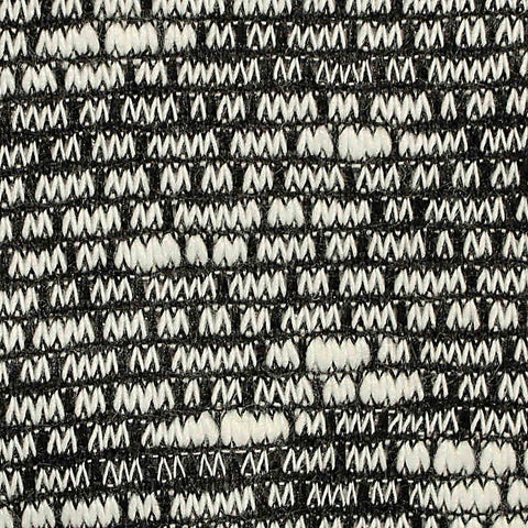 Black Textured Rib Knit, Polyester