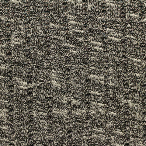Light Grey Marl Rib Knit, Poly-Viscose, 210 gsm