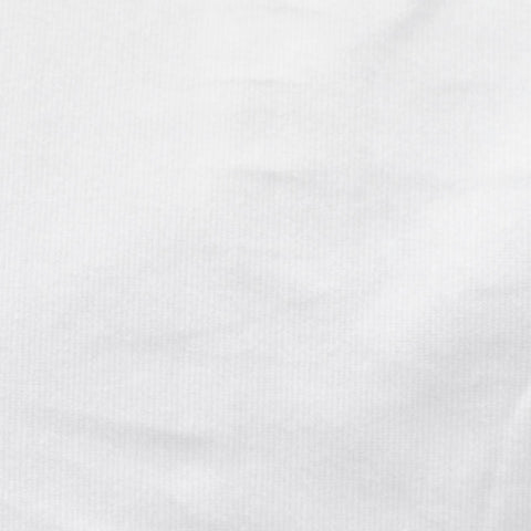 Cotton Linen Stretch Jersey Knit Fabric, 195 gsm, 147 cm — White