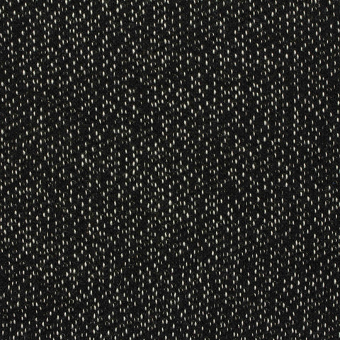 Black Marl French Terry, Polyester, 370 gsm
