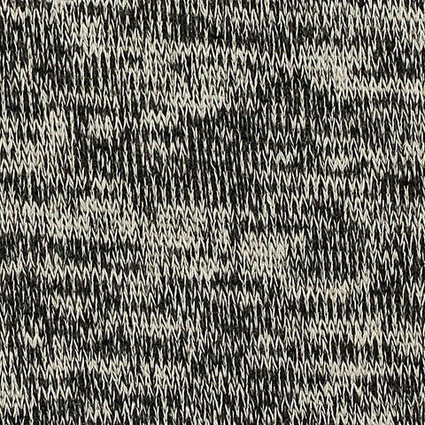 Black Marl Jersey Knit, Poly-Viscose, 310 gsm