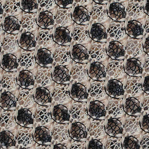 Black Dots Jersey Knit, Polyester, 170 gsm