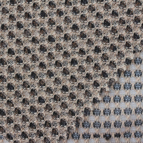 Black Dots Jersey Knit, Polyester, 170 gsm