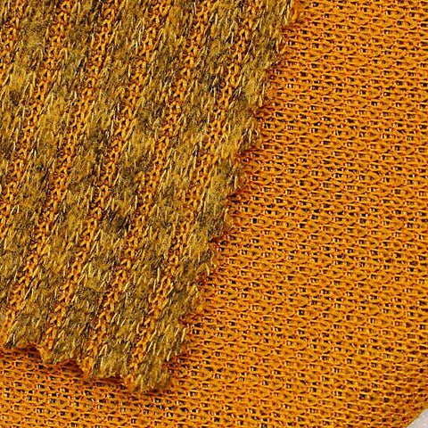 Brown Heather Interlock Knit, Polyester
