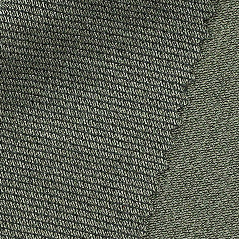 Viscose Nylon Stretch Ponte Knit Fabric, 228 gsm, 153 cm — Green