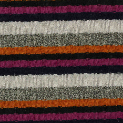 Polyester Metallic Stretch Rib Knit Fabric, 190 gsm, 125 cm — Khaki