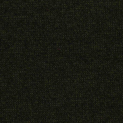 Dark Green Marl Rib Knit, Polyester, 355 gsm