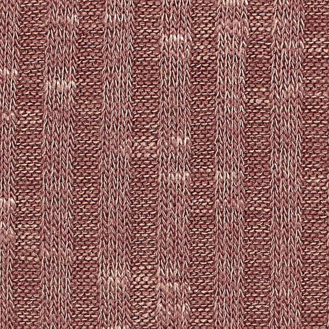 Red Marl Rib Knit, Viscose-Poly, 215 gsm
