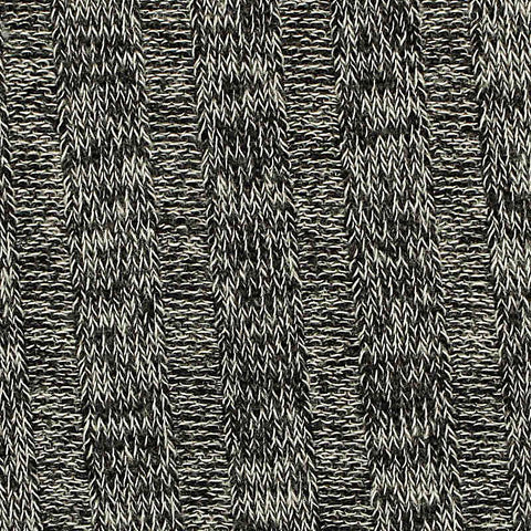 Dark Grey Marl Rib Knit, Viscose-Poly, 150 gsm