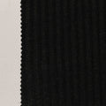 Polyester Stretch Rib Knit Fabric, 160 gsm, 125 cm — Black