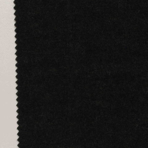 Polyester Stretch Rib Knit Fabric, 300 gsm, 160 cm — Black