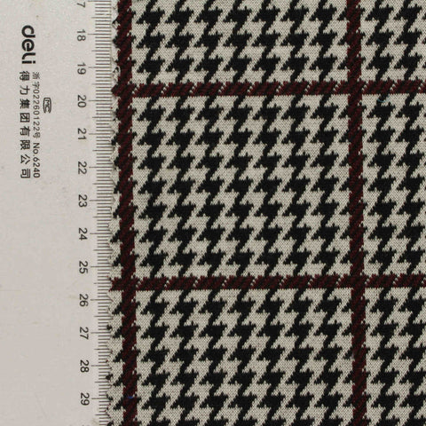 Black Houndstooth Knit