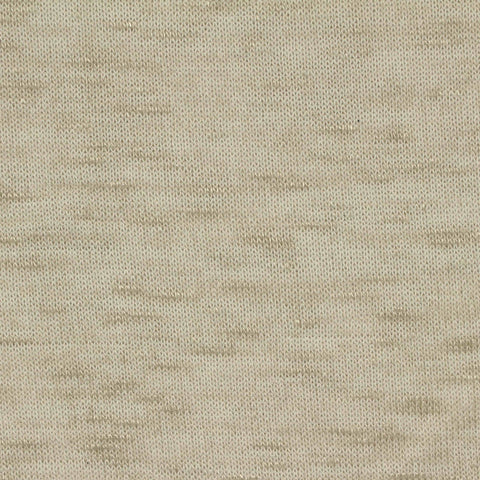 Light Beige Marl Chunky Knit, Poly-Viscose, 195 gsm