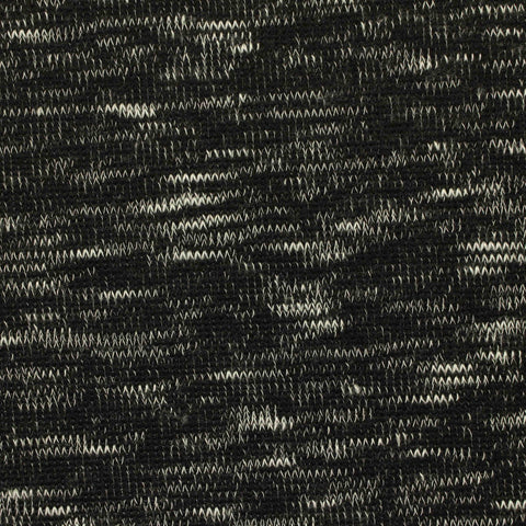 Black Marl Chunky Knit, Poly-Viscose, 220 gsm, 175 cm