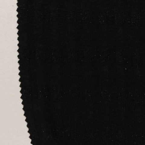 Rib Knit Fabric, 234 gsm, 148 cm — Black