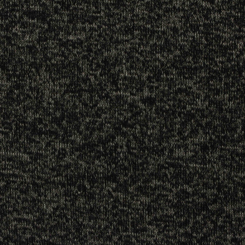 Black Marl Chunky Knit, Poly-Viscose, 200 gsm, 160 cm