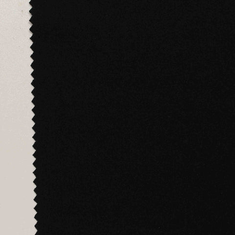 Nylon Viscose Stretch Ponte Knit Fabric, 180 gsm, 155 cm — Black