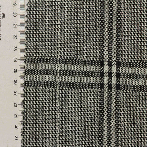 Black Plaid Jacquard, Polyester, 290 gsm, 160 cm, ref EF-210756