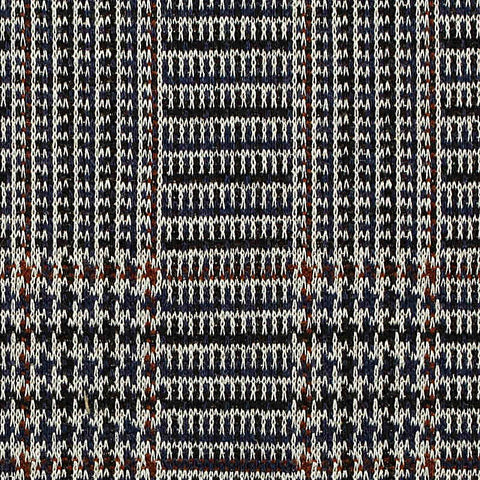 Dark Blue Plaid Jacquard, Poly-Viscose, 260 gsm