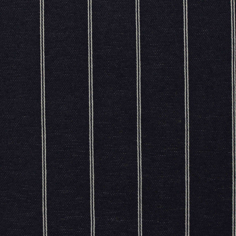 Dark Blue Vertical-Stripe Interlock Knit, Polyester