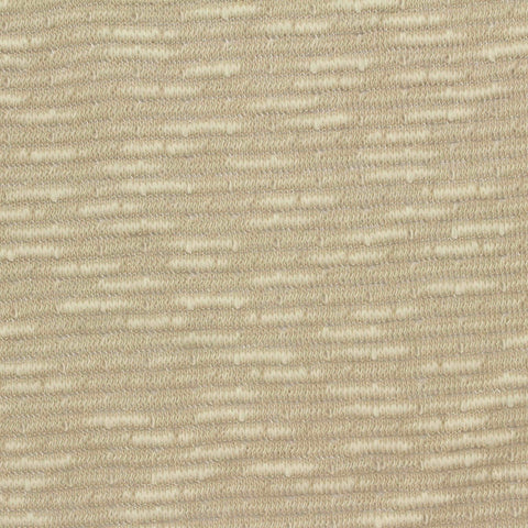Light Beige Horizontal-Stripe Chunky Knit, Poly-Cotton