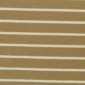 Tan Horizontal-Stripe Jersey Knit, Poly-Viscose, 185 gsm