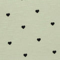 Black Hearts Knit, Poly-Viscose, 180 gsm