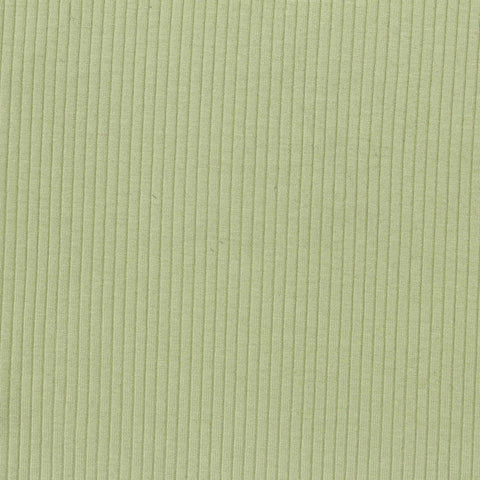 Viscose Stretch Rib Knit Fabric, 450 gsm — Green