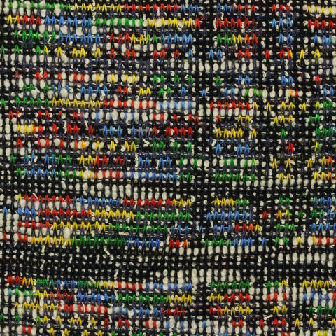 Red Flecks Interlock Knit, Poly-Viscose