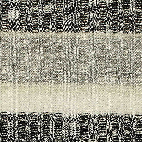 Black Marl Rib Knit, Viscose-Poly, 225 gsm