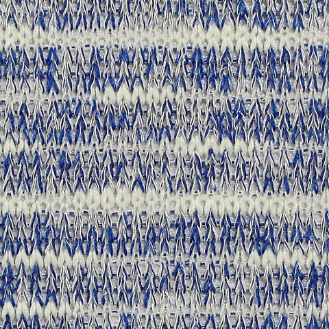 Blue Marled-Stripe Chunky Knit, Poly-Viscose