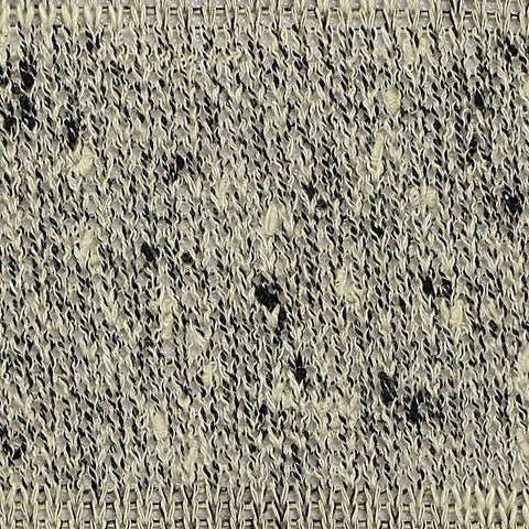 Marled Grey Horizontal-Stripe Chunky Knit, Poly-Viscose, 213 gsm