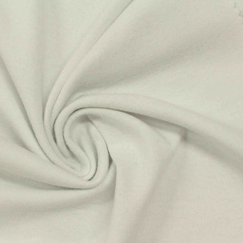 100% Cotton Rib Knit Fabric, 171 gsm, 160 cm — White