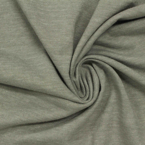 Cotton Polyester Jersey Knit Fabric, 141 gsm, 145 cm — Khaki