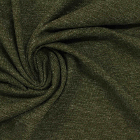 Cotton Polyester Jersey Knit Fabric, 141 gsm, 145 cm — Green