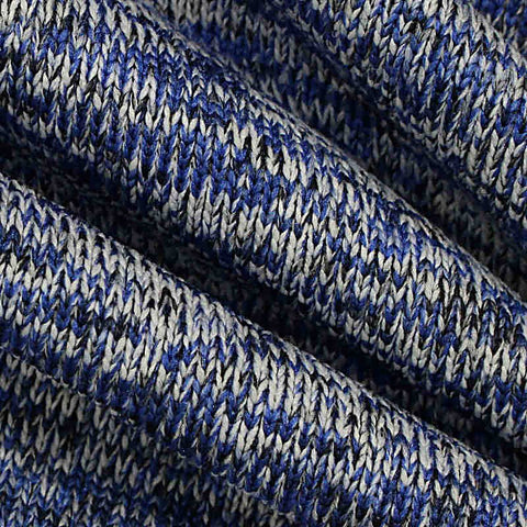 Blue Marl Knit, Polyester, 325 gsm