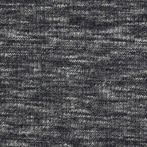 Light Grey Marl Rib Knit, Polyester, 310 gsm, 112 cm